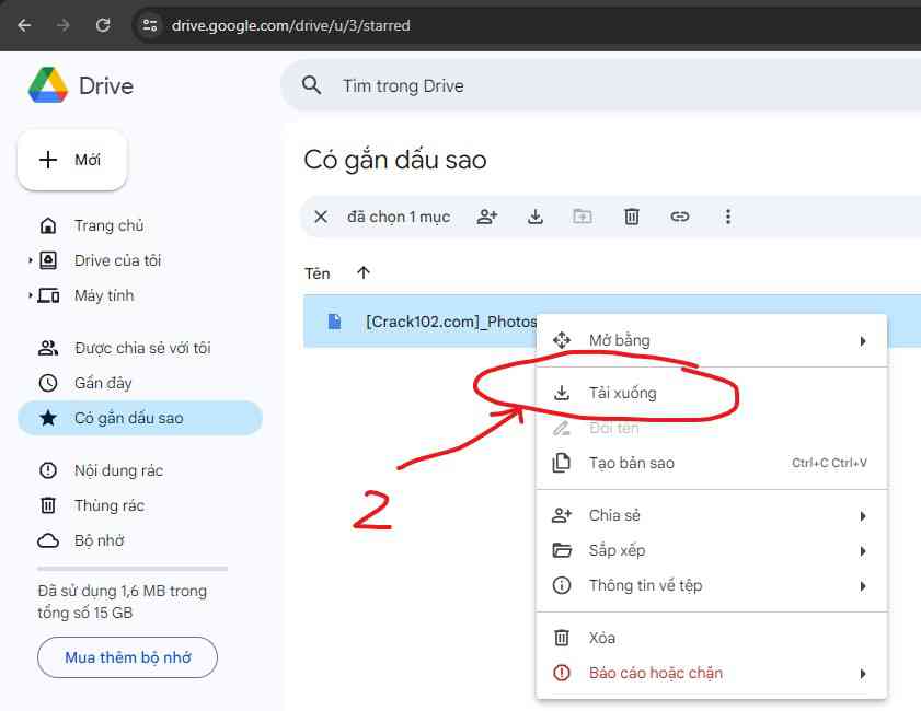 Cách tải file Google Drive bị giới hạn download